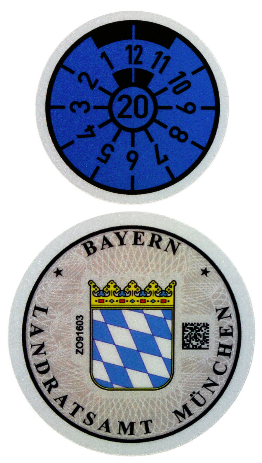Munich 2020 German License Plate Registration Seal For Bmw By Z Plates