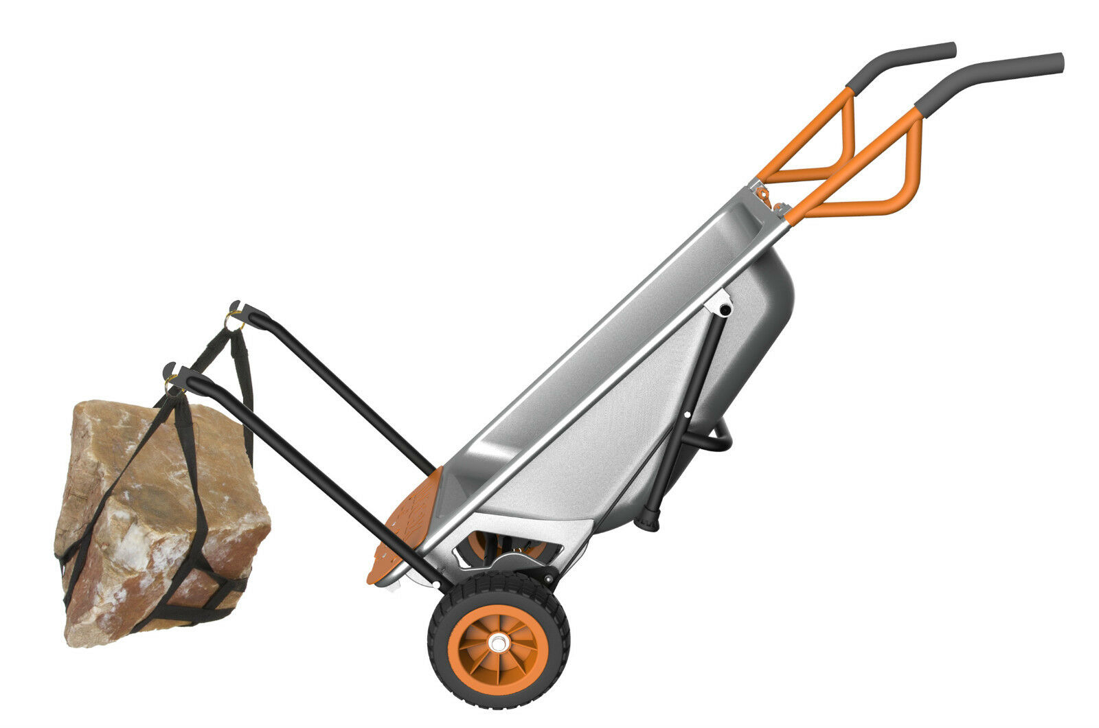 Worx Wg050 Aerocart 8-in-1 2-wheel Wheelbarrow/garden Cart/dolly