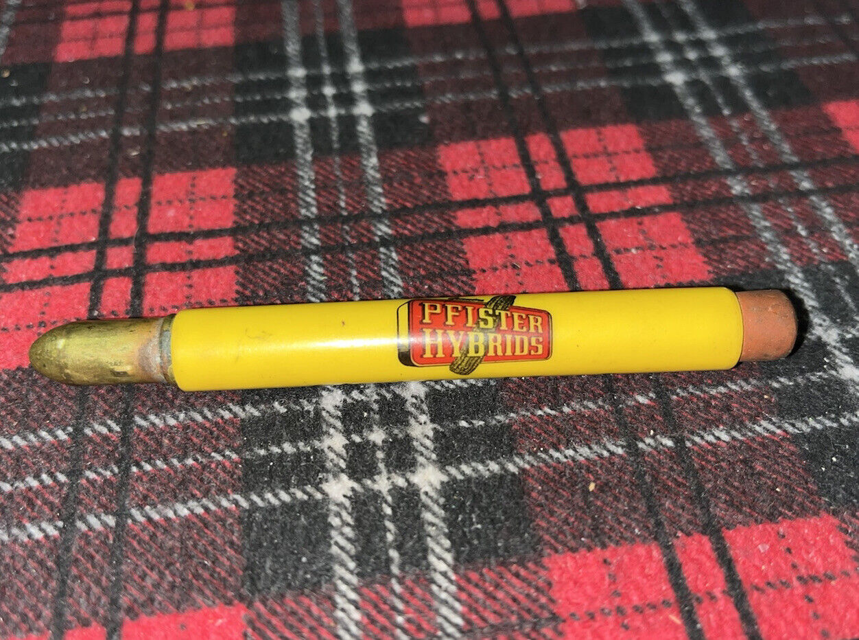 Vintage Bullet Pencil - Pfister Schrock Hybrids Corn - Congerville Il Illinois
