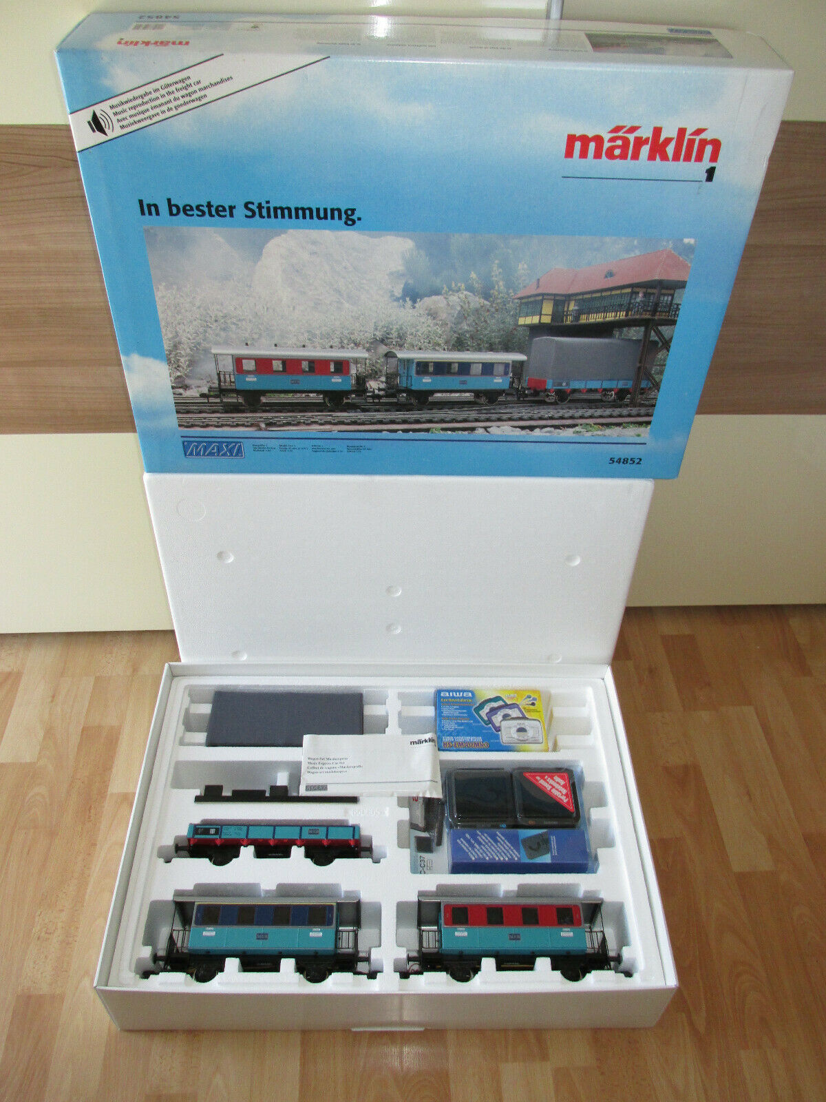 Märklin 54852 Maxi Gauge 1 Car Pack Music Express In Best Mood Boxed