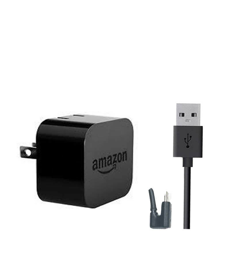 Amazon Kindle Fire Hd 9w Powerfast Adapter Charger + Micro Usb Angle Cable