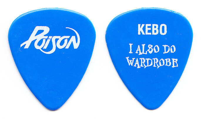 Poison Kebo Guitar Tech Blue Guitar Pick - 2007 Tour