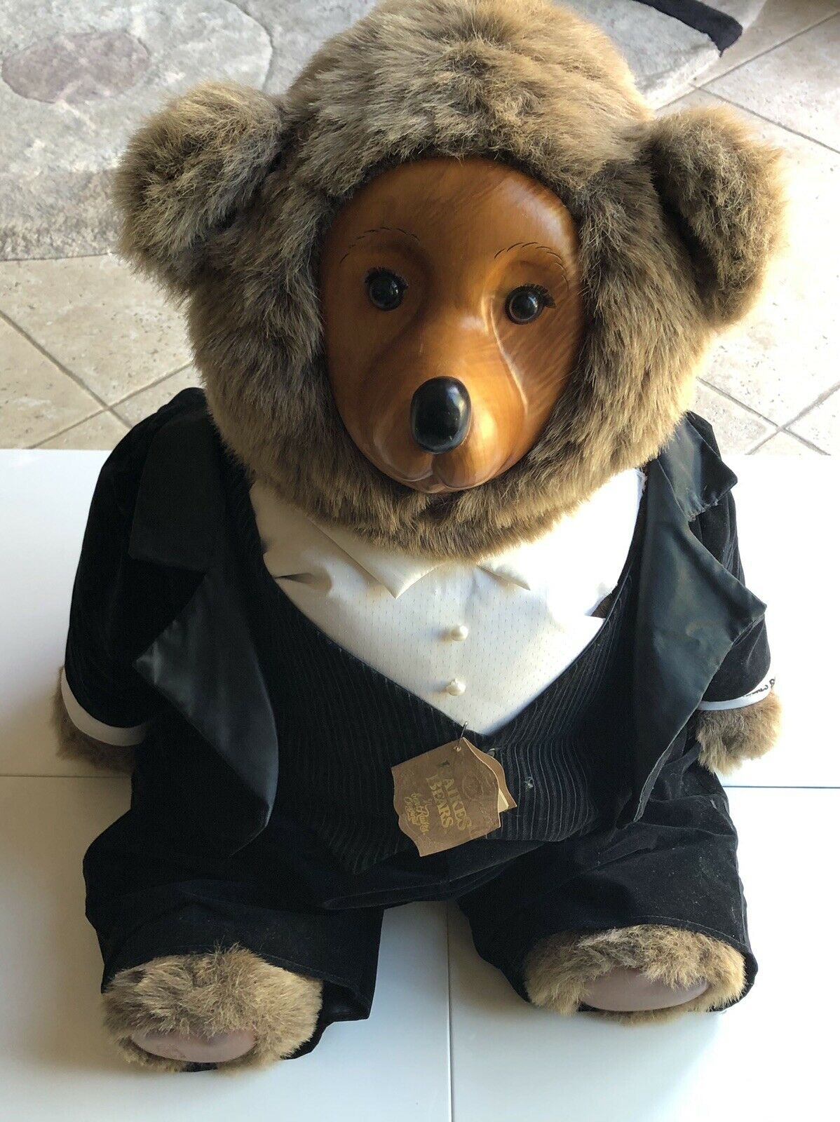 Vintage Authentic 1986 Robert Raikes Bears 5461 "tyrone" L.e. Approx. 3 Ft. Tall